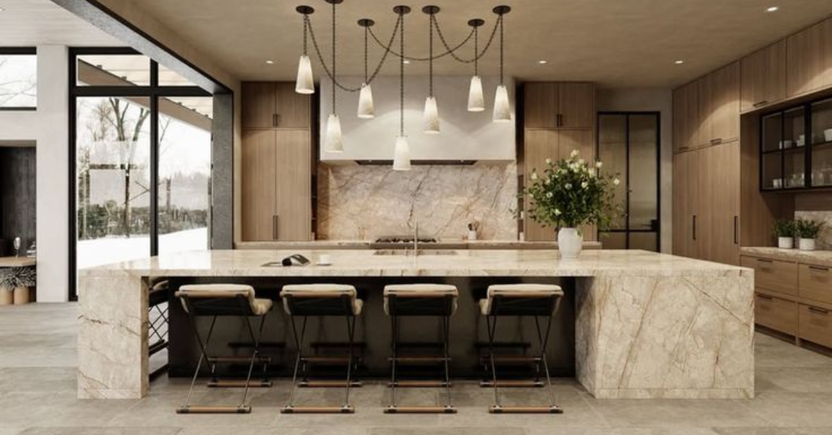 Luxury kitchen island design